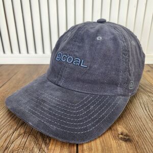 Coal The Hauler Low Cord Corduroy Snapback Hat Cap Charcoal Gray Seattle Outdoor